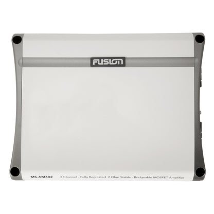 Fusion MS-AM402 2-channel MOSFET amplifier, fully regulated and bridgeable for car audio systems