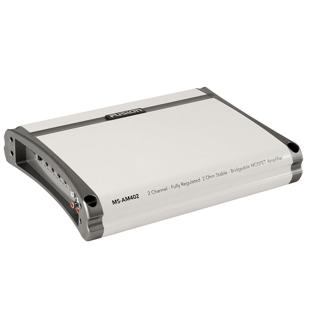 Fusion MS-AM402 2-channel MOSFET amplifier, fully regulated, 2 ohm stable, bridgeable for car audio systems