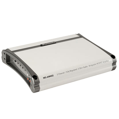 Fusion MS-AM402 2-channel MOSFET amplifier, fully regulated, 2 ohm stable, bridgeable for car audio systems