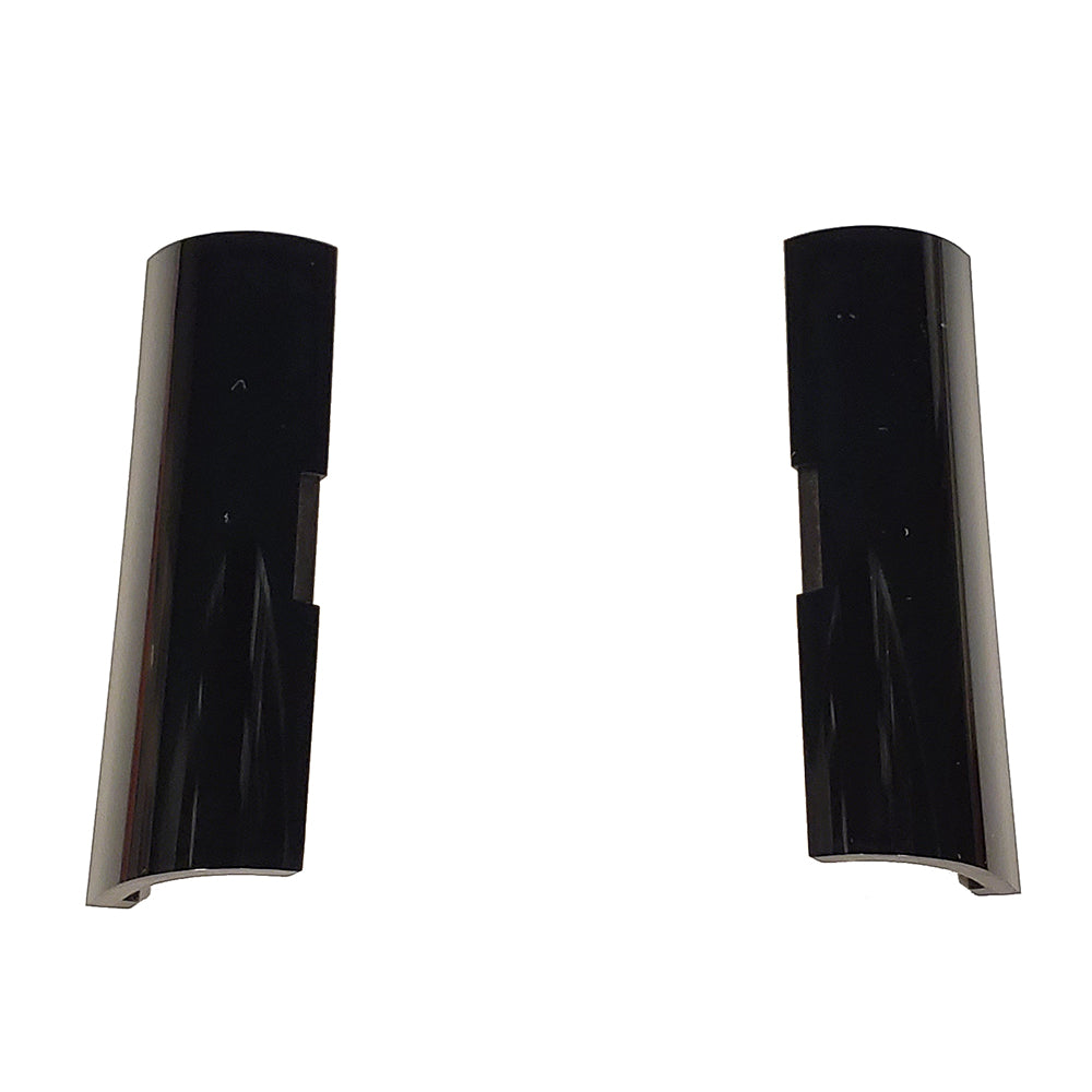 Black curved car audio speaker pods for custom JL Audio or Alpine installation