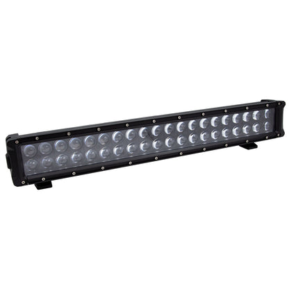 High-performance LED light bar for off-road vehicles, featuring dual-row design and durable black housing.