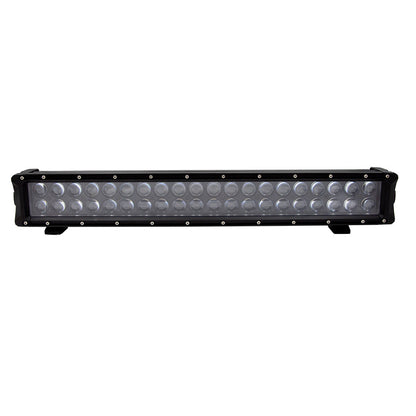 Black LED light bar with multiple circular bulbs, ideal for off-road and automotive lighting upgrades