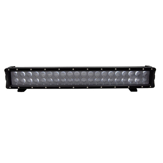 Black LED light bar with multiple circular bulbs, ideal for off-road and automotive lighting upgrades