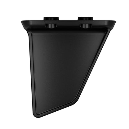 Black triangular car audio mounting bracket for JL Audio or Alpine systems