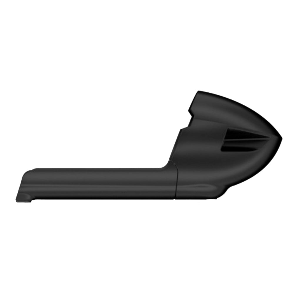 Black car side mirror housing with sleek aerodynamic design for auto styling and customization