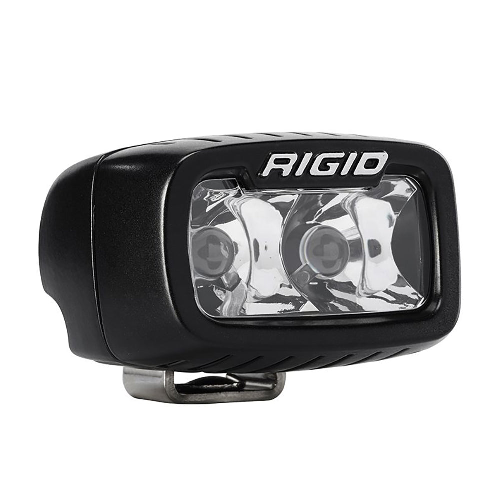 Rigid Industries LED light bar for off-road vehicle lighting, compact black housing with dual lenses
