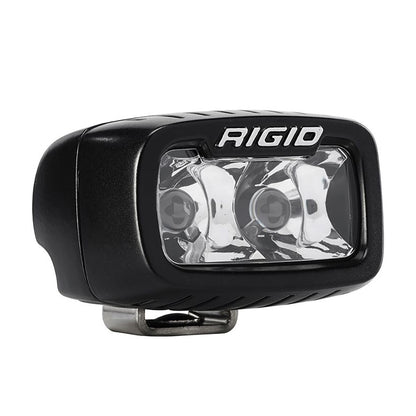 Rigid Industries LED light bar for off-road vehicle lighting, compact black housing with dual lenses