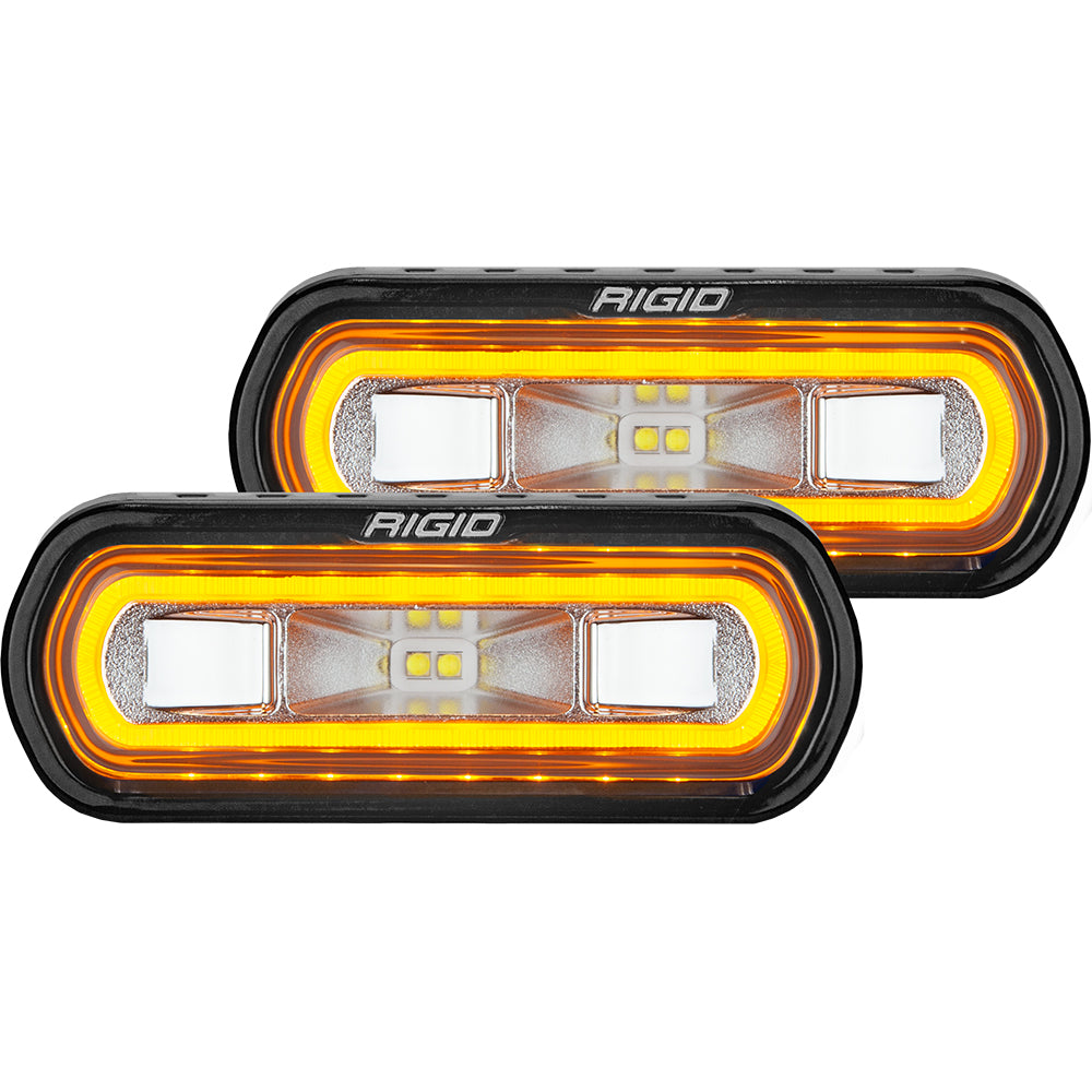 Rigid amber LED light bars for off-road vehicle styling and visibility