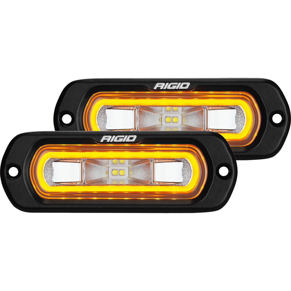 Rigid LED amber warning lights for vehicle safety and visibility