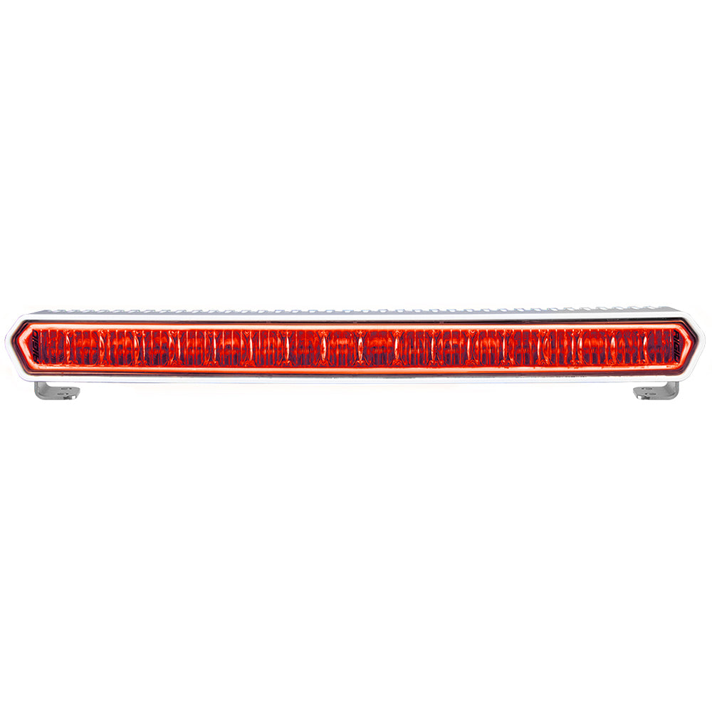 Red LED emergency light bar for vehicle safety and warning signals