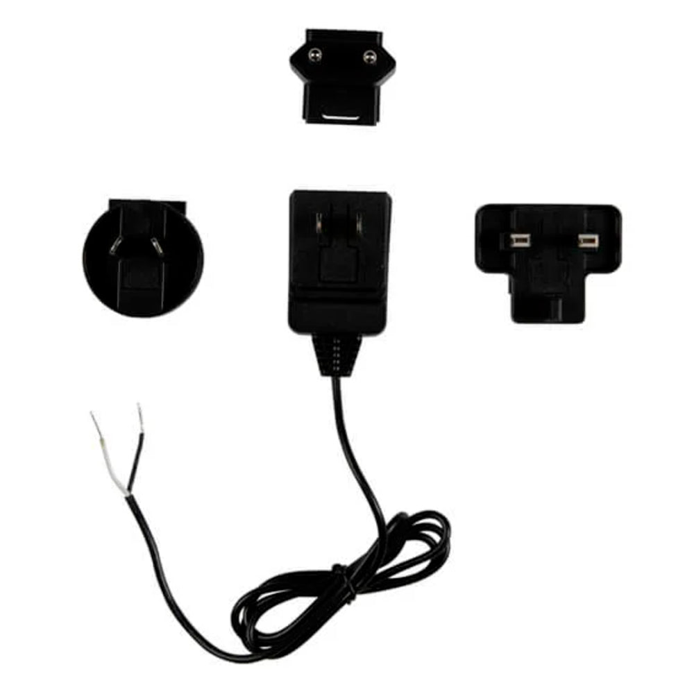 Black car audio power adapter kit with multiple plug heads and wiring for JL Audio Alpine installs