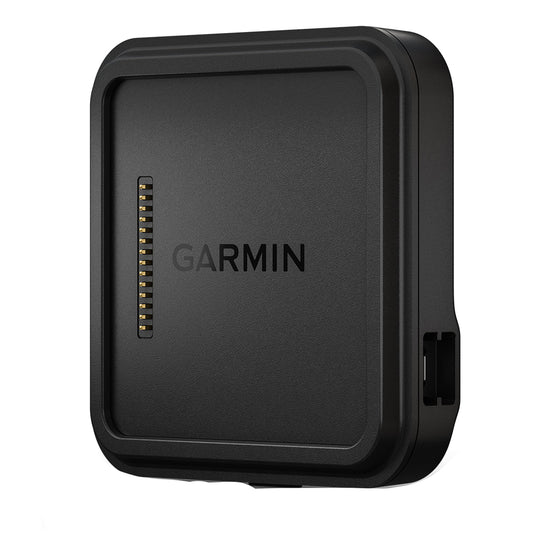 Garmin black electronic module with gold contacts, auto audio installation component