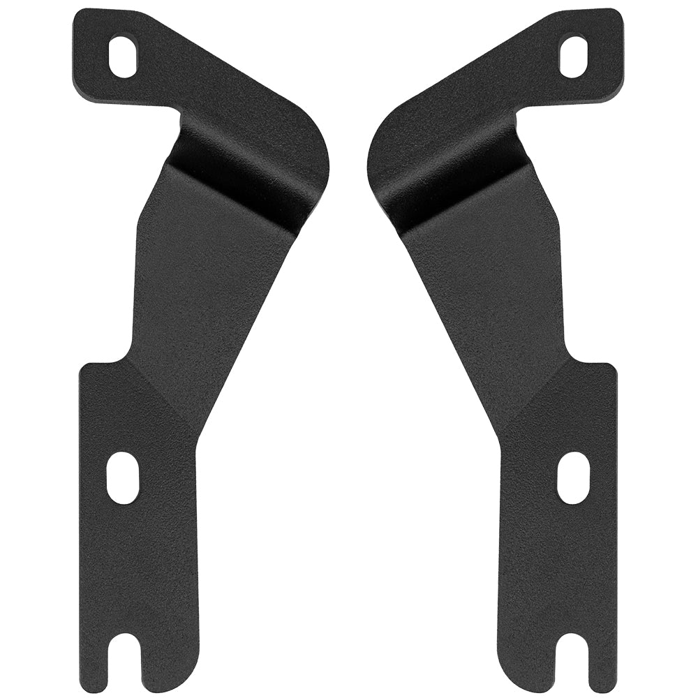 Black metal mounting brackets for car audio or vehicle accessories installation