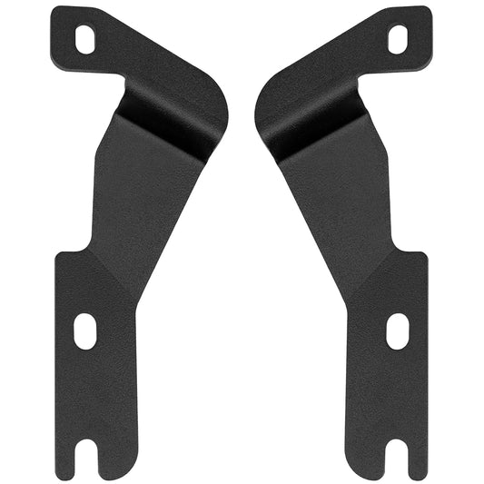 Black metal mounting brackets for car audio or vehicle accessories installation