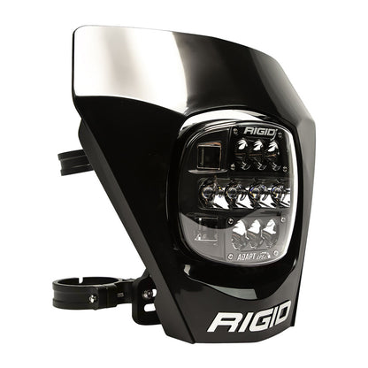 Rigid ADAPT GPS LED light with black housing and clear lens, designed for off-road vehicle lighting.