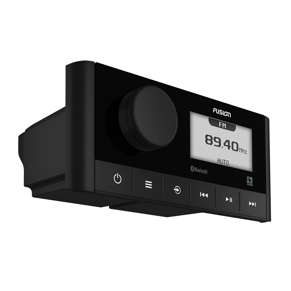 Fusion marine stereo with Bluetooth, FM radio, and digital display for boat audio systems