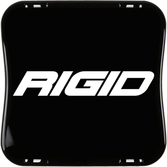 Rigid Industries black square LED light with white logo, durable off-road lighting solution