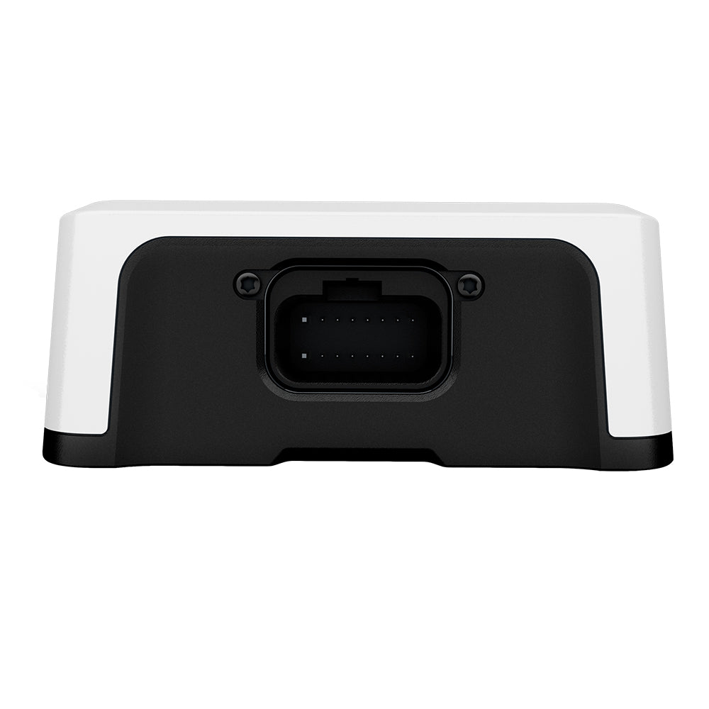 White and black OBD2 diagnostic tool with 16-pin connector for vehicle scanning and auto repair