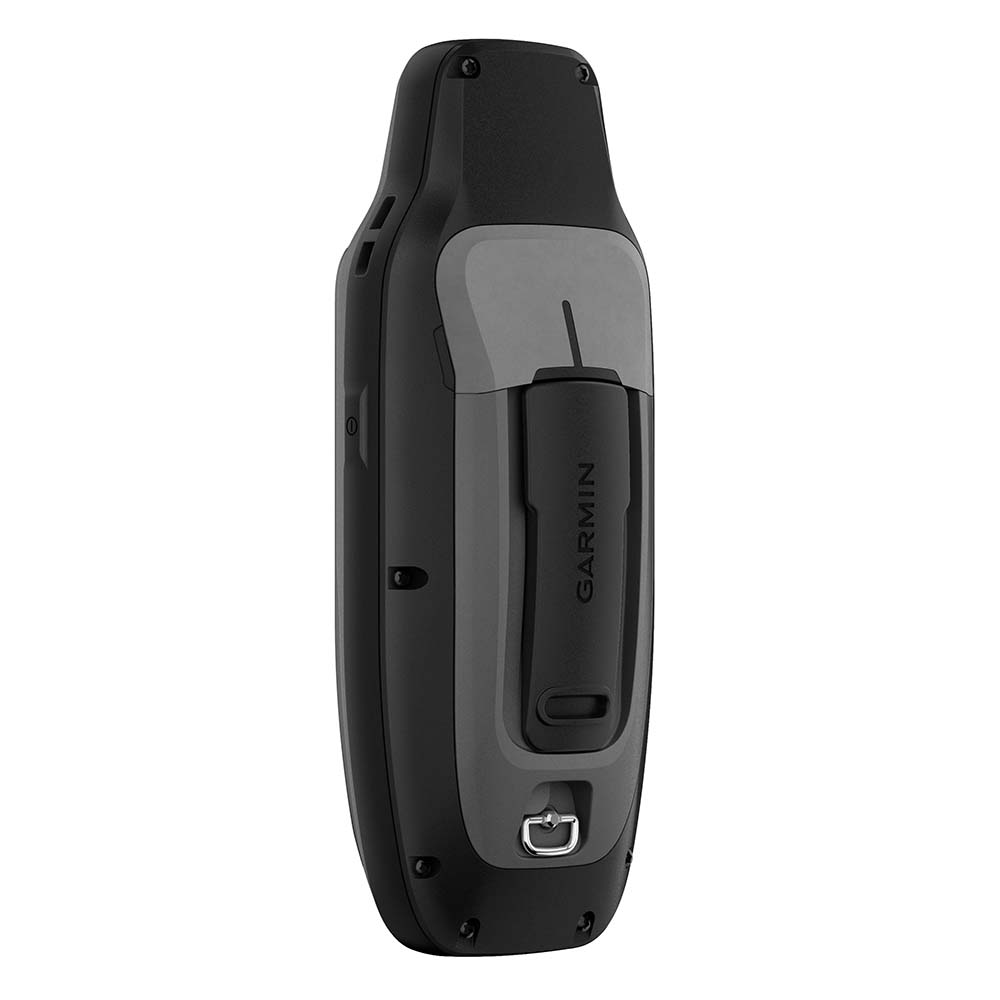 Garmin rugged handheld GPS device with belt clip and durable design