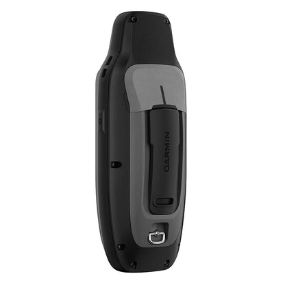 Garmin rugged handheld GPS device with belt clip and durable design