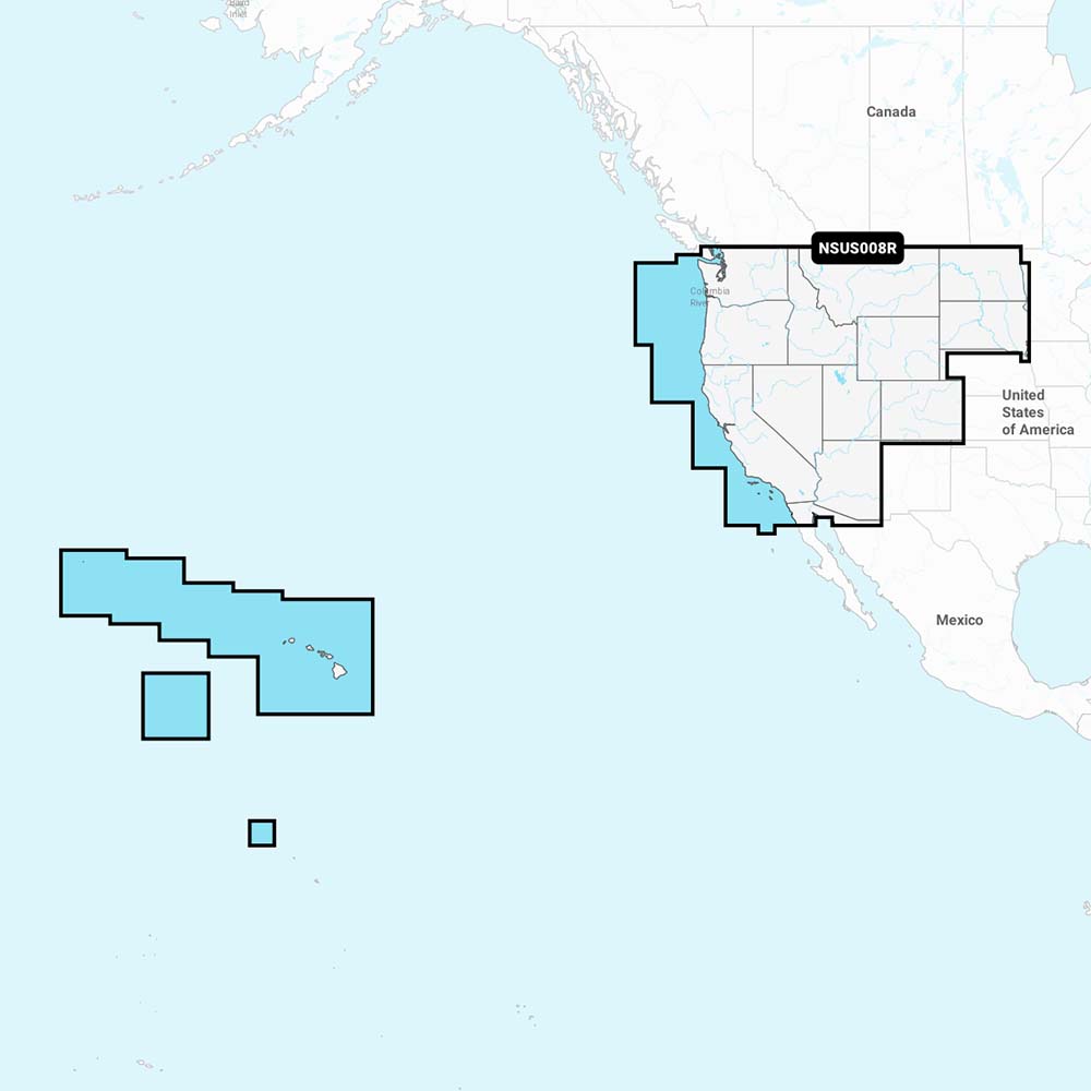 Map highlighting Pacific Northwest and Hawaii regions for auto audio installation services