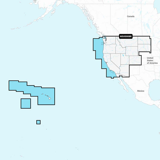 Map highlighting Pacific Northwest and Hawaii regions for auto audio installation services