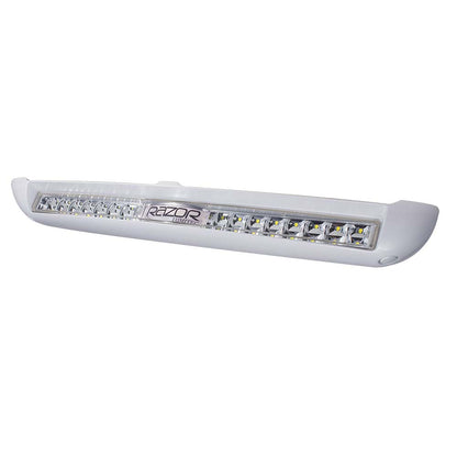 Razor LumiTec LED light bar for auto or marine use, sleek white housing with bright diodes