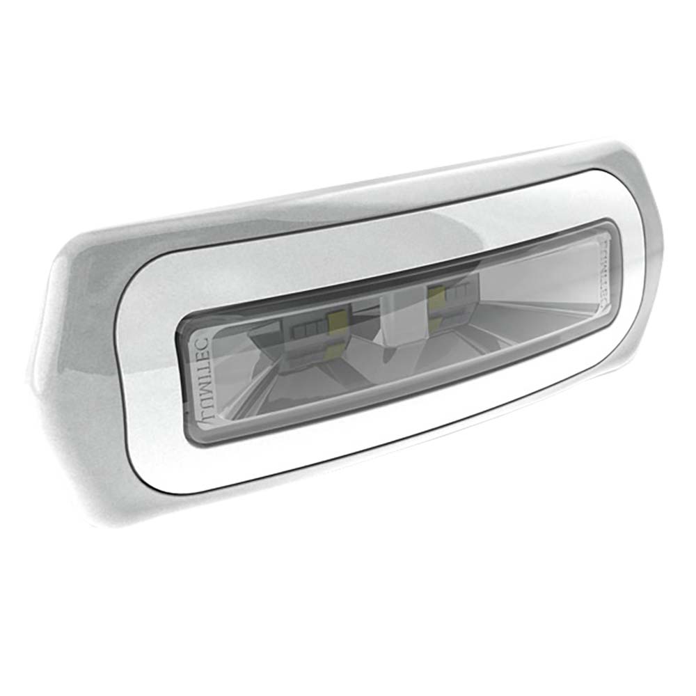White LED interior light with clear lens, ideal for auto or residential use