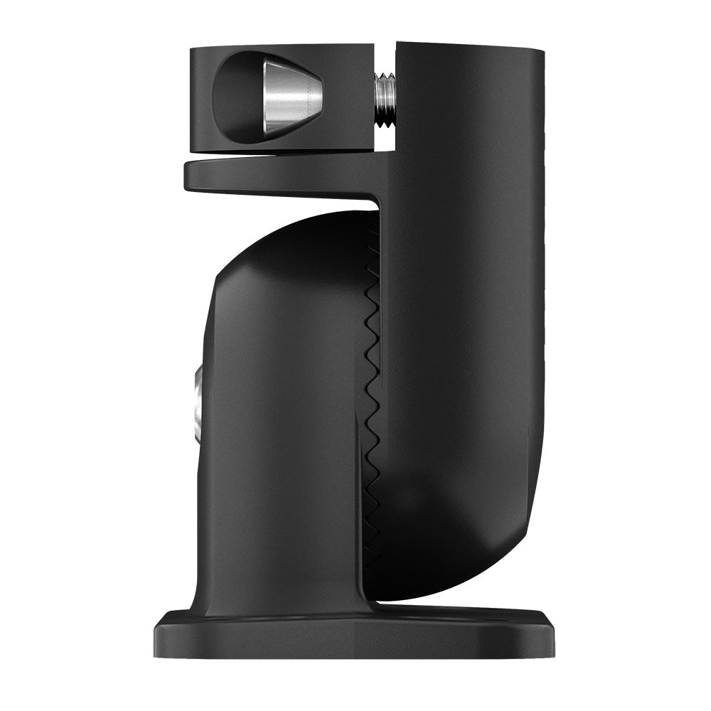 Black car audio speaker with sleek design and metallic accents