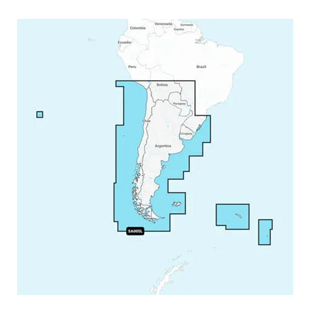 Map highlighting Argentina and surrounding South American countries with labeled region SA005L