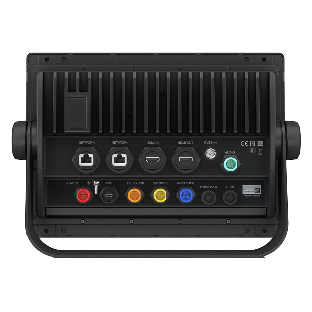 Rear panel of professional audio/video device with HDMI, USB, XDCR, and network ports for commercial installation