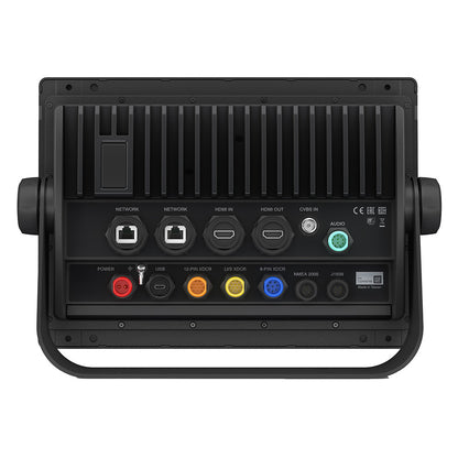 Rear panel of professional audio/video device with HDMI, USB, XDCR, and network ports for commercial installation