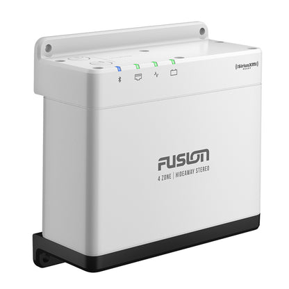 Fusion 4 Zone Hideaway Stereo with SiriusXM Ready, Bluetooth, and audio controls for marine or auto use
