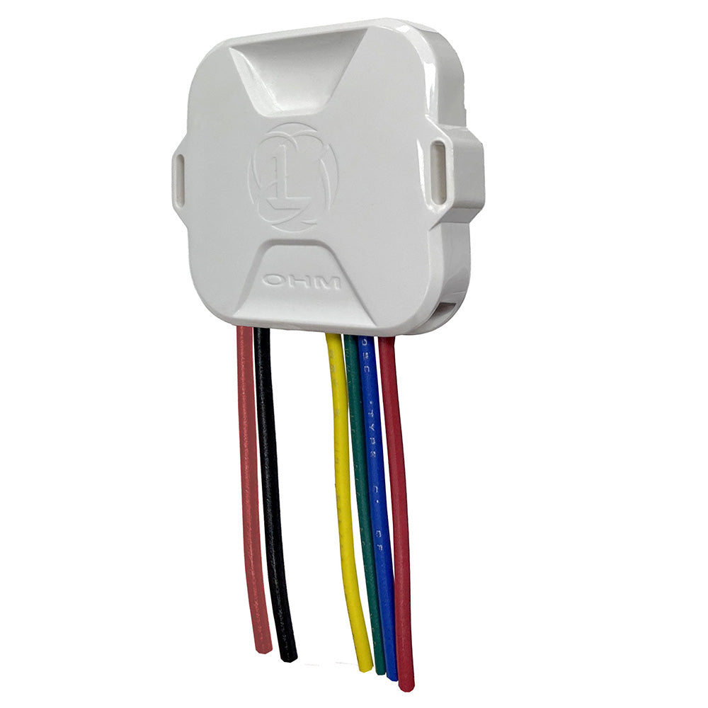 White OHM audio connector with multicolored wires for car stereo installation