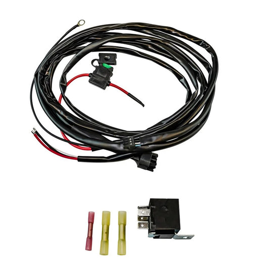 Auto wiring harness kit with relay and connectors for car audio installation