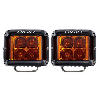 Rigid amber LED off-road lights for vehicle illumination and styling