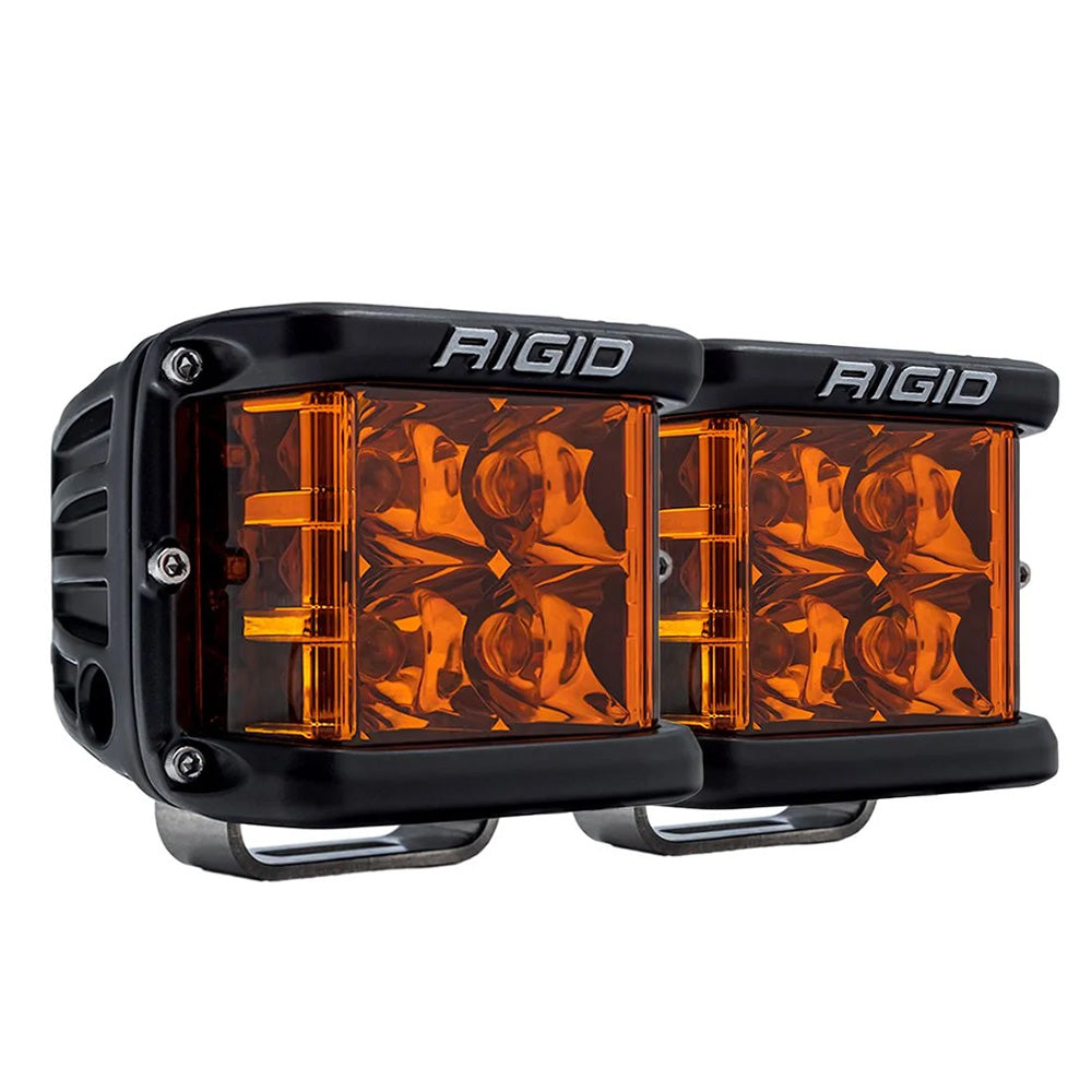 Rigid amber LED off-road lights for vehicle illumination and styling
