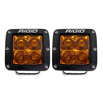Rigid amber LED off-road lights for vehicle illumination and styling