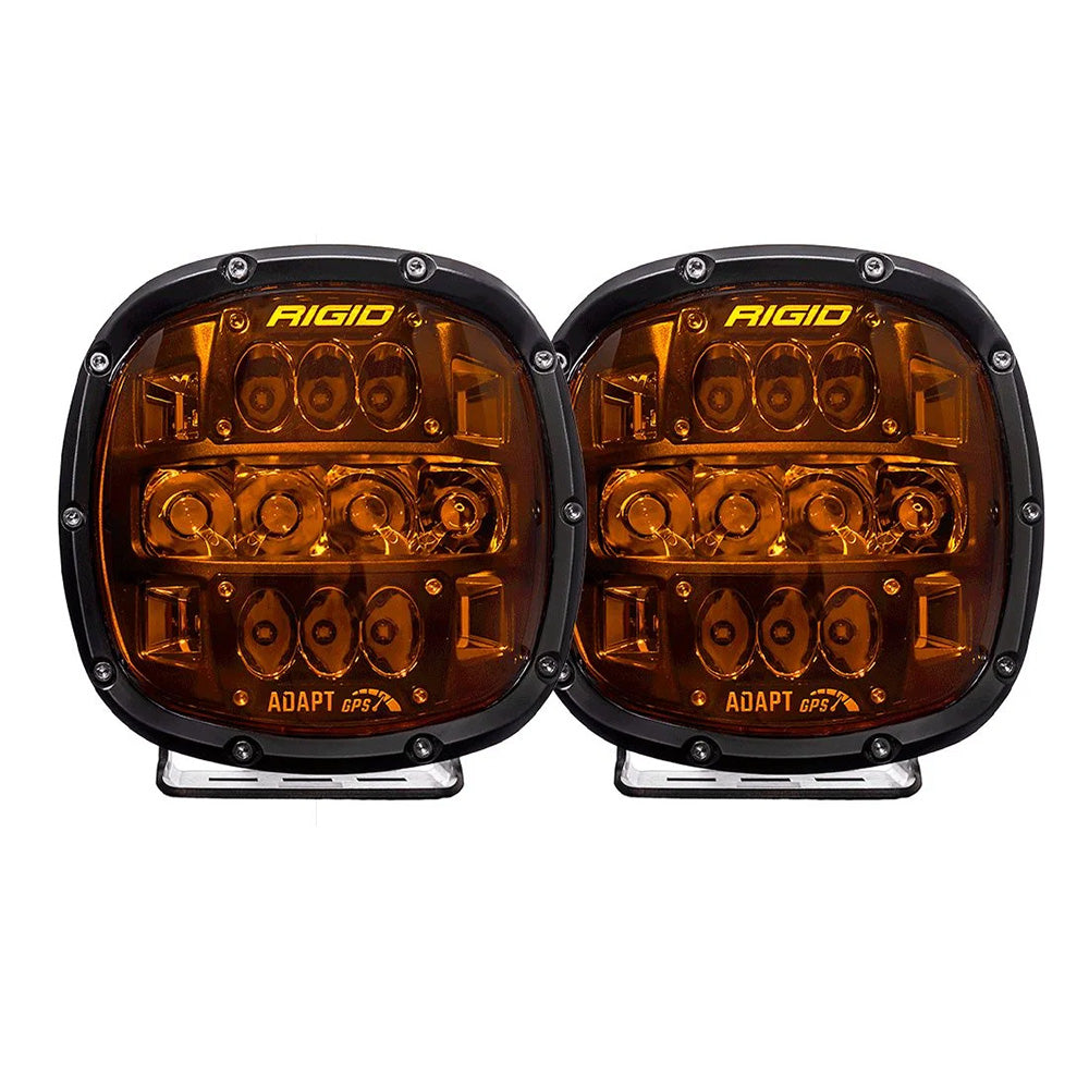 Rigid Adapt GPS amber LED off-road lights for vehicle lighting upgrades