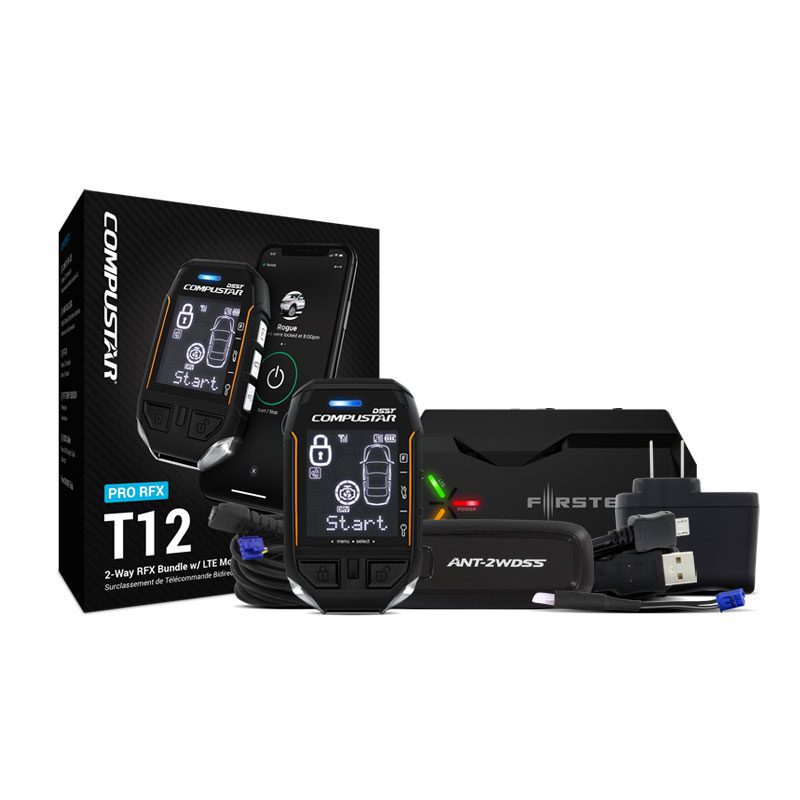 Compustar RFX-2WT12-SS 2-Way LCD Remote Start & Security System with LTE