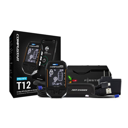 Compustar RFX-2WT12-SS 2-Way LCD Remote Start & Security System with LTE