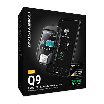 Compustar RFX-2WQ9-FM 2-Way LCD Remote Start & Security System with LTE