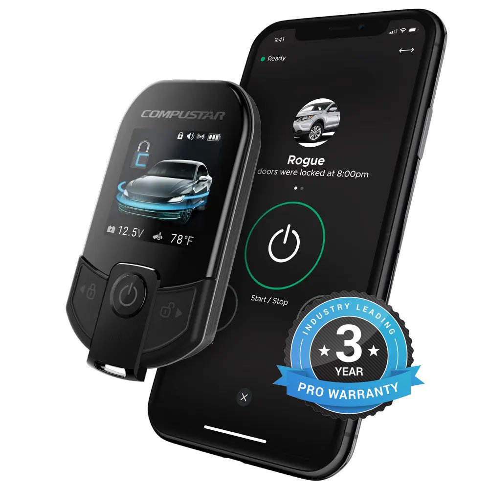 Compustar RFX-P2WT13-SF Pro 2-Way Remote Start & Security Bundle with LTE
