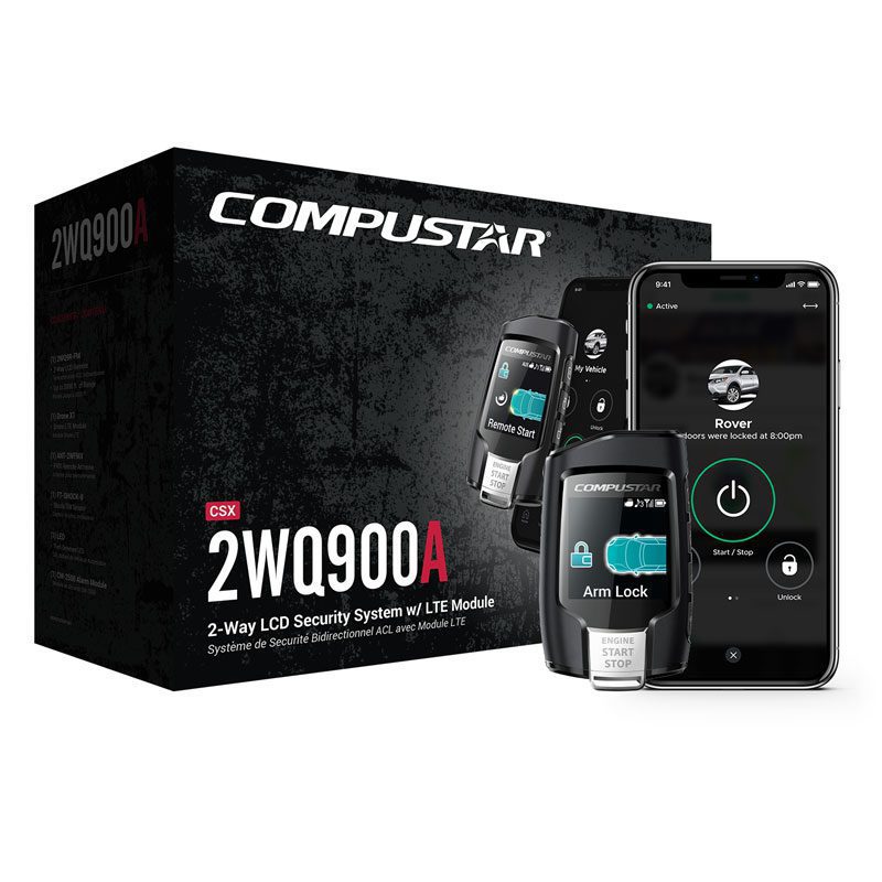 Compustar CS2WQ900-AS 2-Way LCD Remote Start & Security Bundle