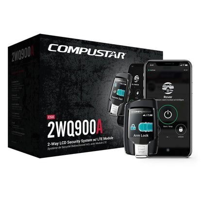 Compustar CS2WQ900-AS 2-Way LCD Remote Start & Security Bundle
